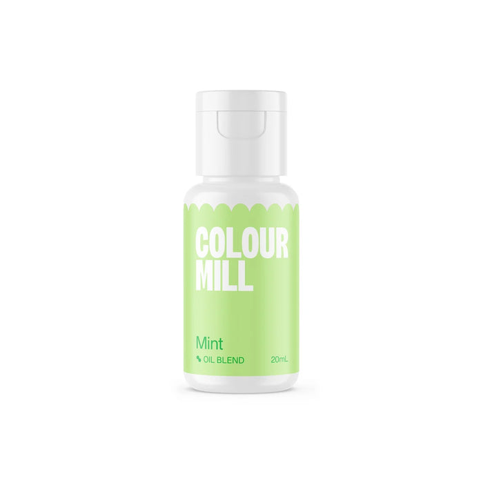 Colour Mill Mint Oil Blend food colour 20ml bottle with pastel green label