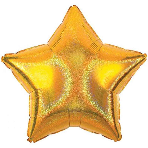 Foil Holographic Star Gold 45cm
