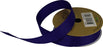 Deep purple grosgrain ribbon on a gold-coloured spool with a loose length displayed