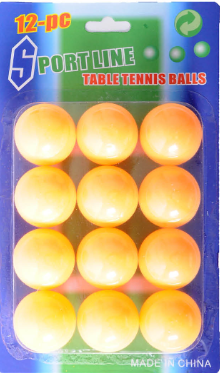 Orange Table Tennis Balls - 12 Pack