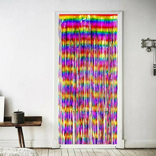 Rainbow Foil Curtain 200 x 100cm
