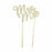 Gold Diamonte Cake Topper Mr & Mrs 10.6cm