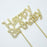 Gold Diamonte Cake Topper Happy Birthday 9cm