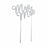 Silver Diamonte Cake Topper Mr & Mrs 10.6cm