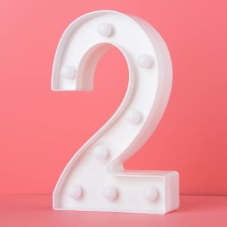 Led Light Number 2 — Red Fox Party Supplies