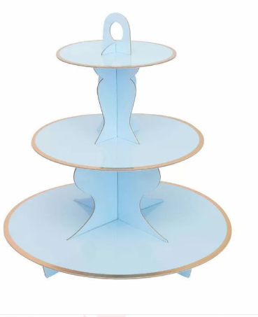 Blue/Gold Eco Cupcake Stand