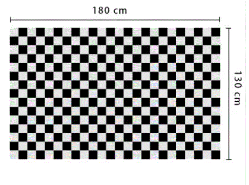 Black & White Checkered Tablecloth