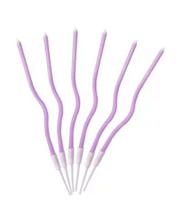 Lilac Curve Candle 6PCS