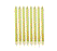 Metallic Gold Candle 12Pk With Holder