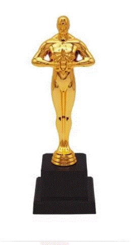Gold Oscars Award 21cm