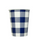 Blue Gingham Paper Cup 20pk