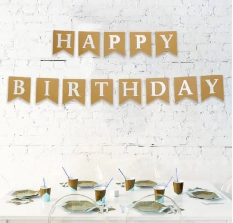 Happy Birthday Paper Garland 2.5m