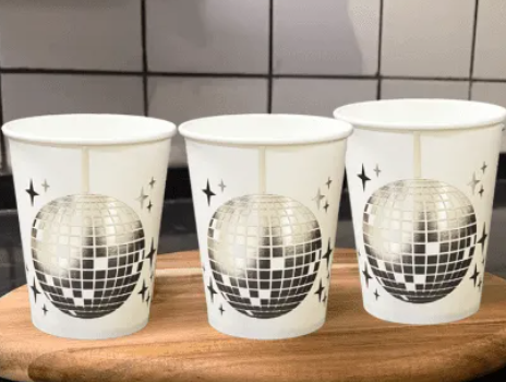 Disco Ball Paper Cup 8Pk