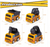 Pull Back Engineering Vehicle Party Favour 4 Pk