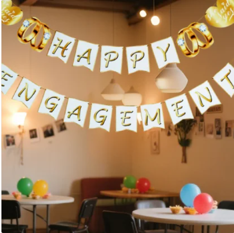 Happy Engagement Bunting 6M