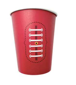 Footy Paper Cups 8 Pk