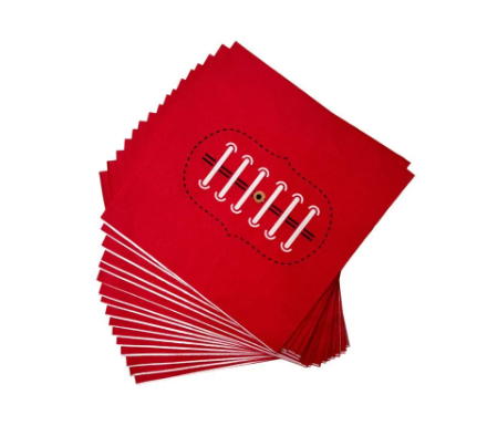 Footy Napkins 16Pk