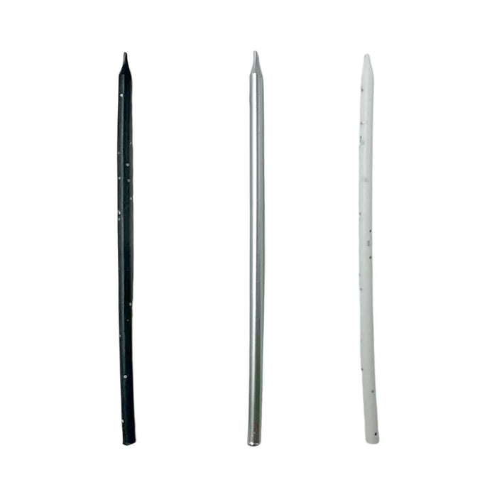 Metallic Candles -White/Black/Silver 12 Pack