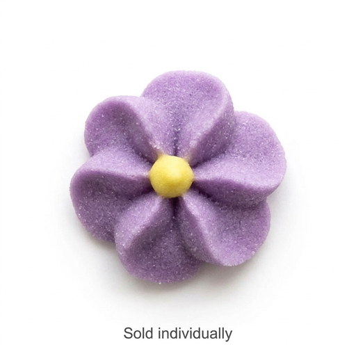 Apple Blossom Sugar Flowers – Purple Each