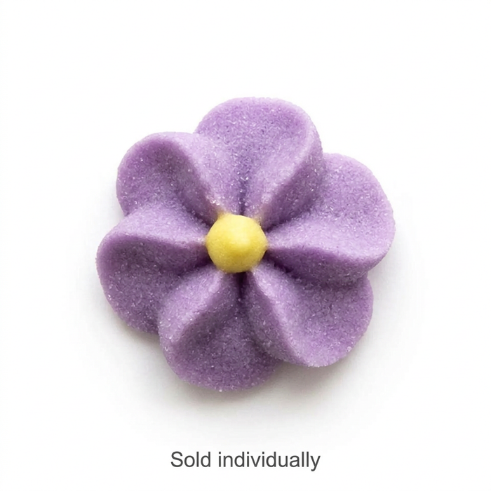 Apple Blossom Sugar Flowers – Purple Each
