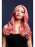 Fever Nicole Wig, Soft Wave with Side Parting, 66cm / 26in Ash Pink