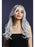 Fever Khloe Ice Silver Wig, Long Wave with Centre Parting, 56cm/22in