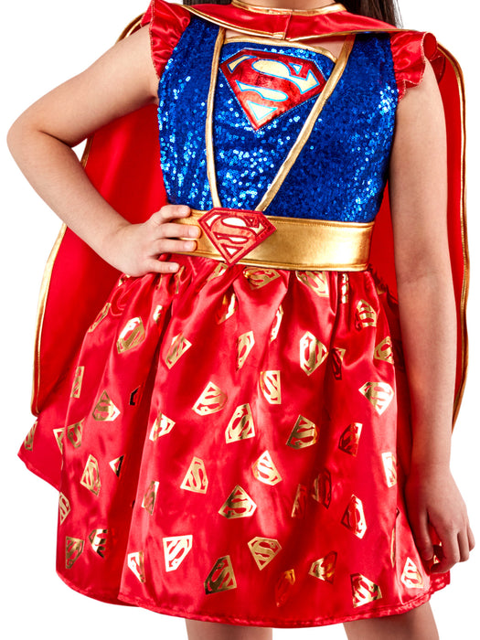 Supergirl Pink Sequin Costume, Child