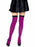Leg Avenue Nylon Striped Thigh High Stocking Black/Purple