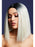 Fever Kylie Wig, Two Toned Blend, Inverted Long Bob, Centre Parting, 37cm/ 15in Ice Blonde