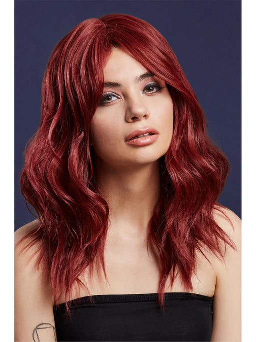 Fever Ashley Wig, Two Toned Blend, Wavy Long Layered, Centre Parting, 48cm/ 19in