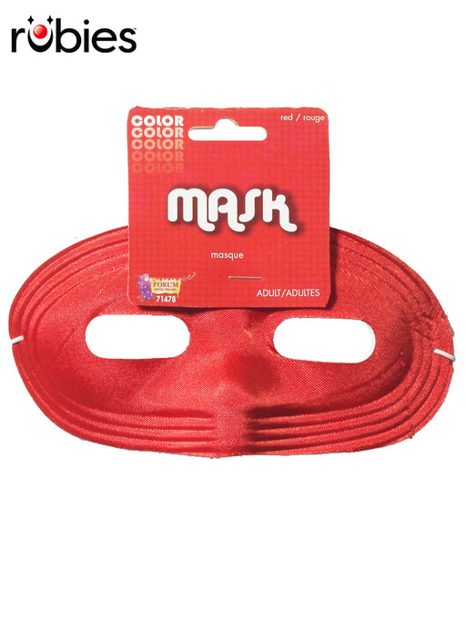 Satin Domino Red Eye Mask