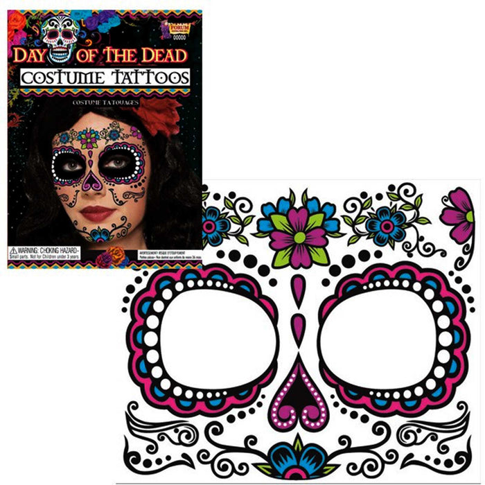 Day Of The Dead Female Face Tattoo