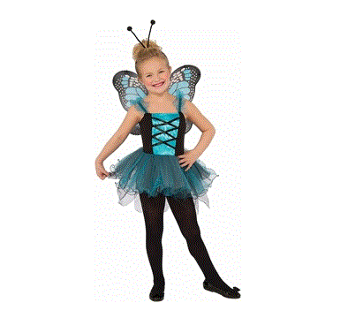 Child Fluttery Blue Butterfly Costume
