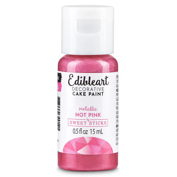 BEST BEFORE SALE Metallic Hot Pink Edibleart Paint 15ml