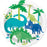 Dinosaur 8 Paper Plates 18cm (7")