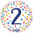 Happy Birthday Colourful Confetti #2  Foil Balloon 18"