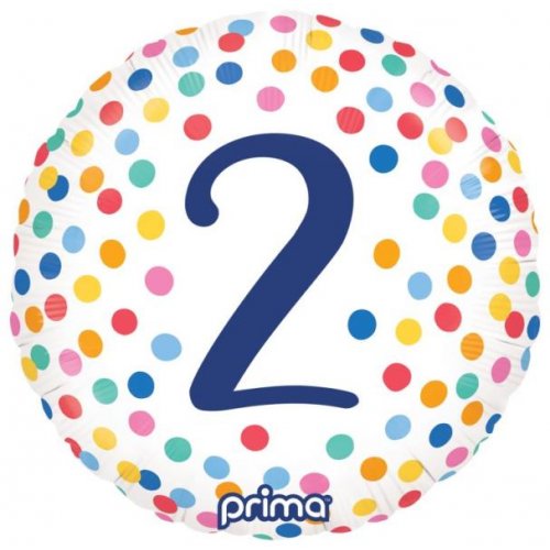 Happy Birthday Colourful Confetti #2  Foil Balloon 18"