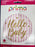Hello Baby Gold With Pink Stripes Foil Balloon 18''