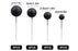 Black Glitter Ball Toppers 20Pcs