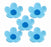 Blossoms Blue Medium - Sugar Flowers