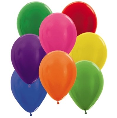 Sempertex 100 Pack Assorted Metallic Colours 30cm Balloons
