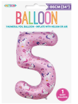 34" Foil Pink Unicorn 5