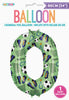 Soccer "0" Numeral Foil Balloon 86cm (34")