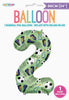 Soccer "2" Numeral Foil Balloon 86cm (34")