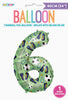 Soccer "6" Numeral Foil Balloon 86cm (34")