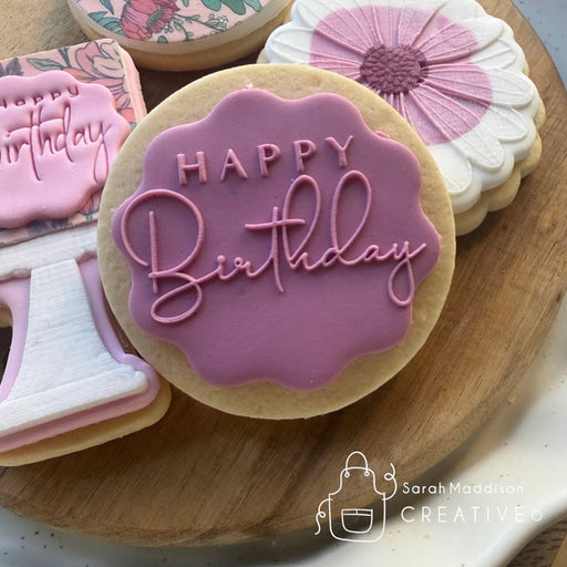 Happy Birthday Debosser (Sarah Maddison Creative)