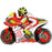 Grabo Red Supershape Motorbike Foil Balloon 29''/74cm