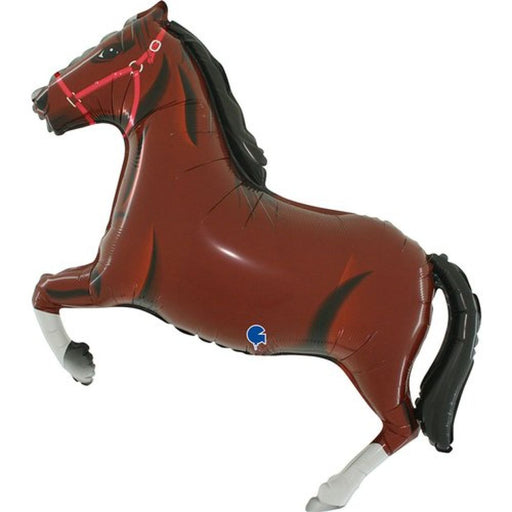 Foil Super Shape 86cm (34") Horse Dark Brown
