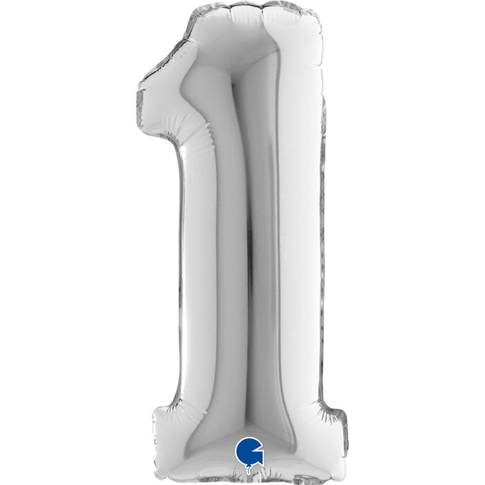 Grabo Foil Balloon 35 cm Silver 1