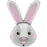 Bunny Head Foil 79cm (31') Super Shape